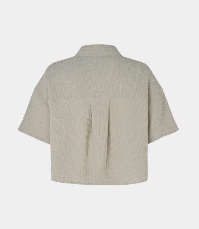MbyM Emele Seersucker Shirt in Light Twig