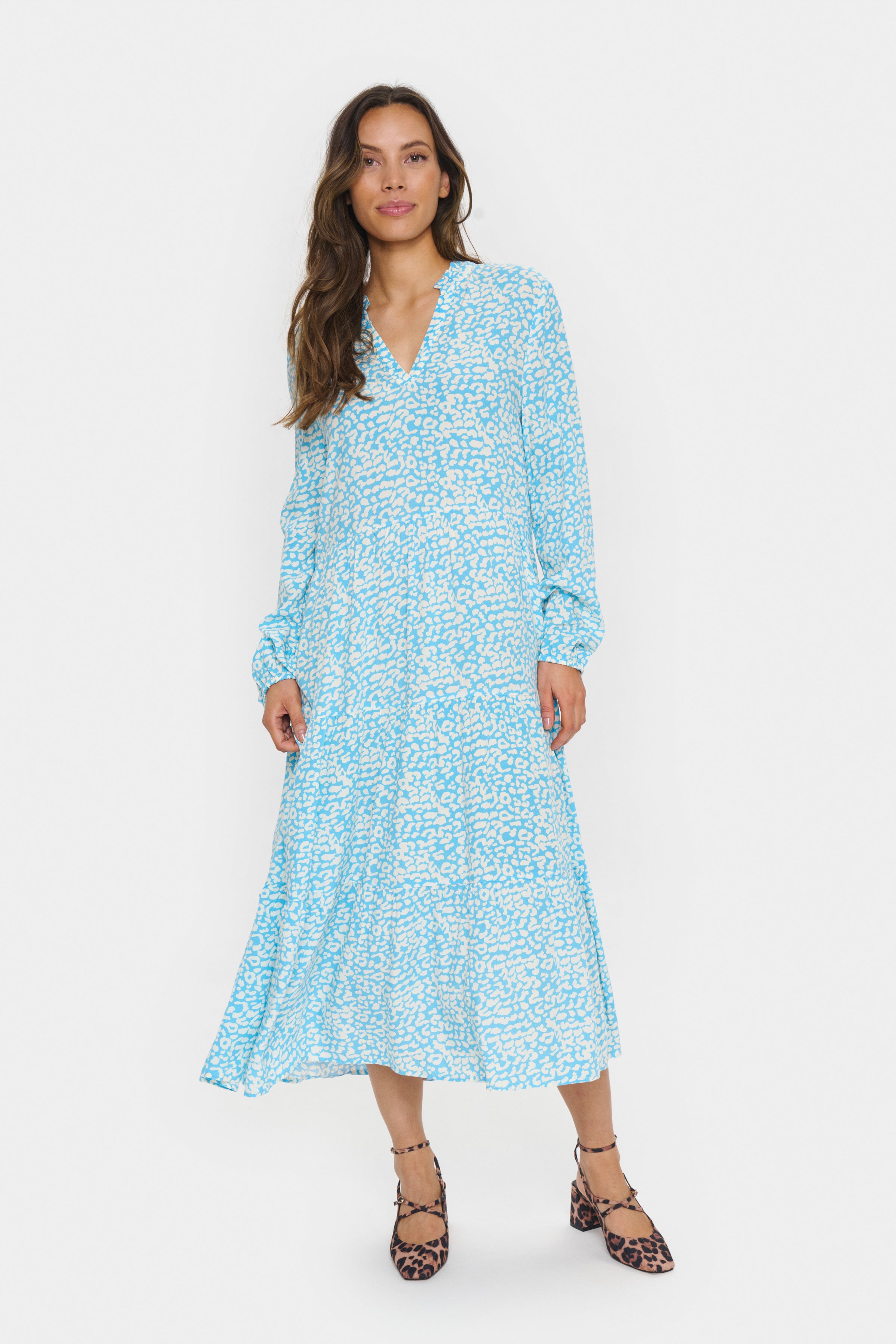 Saint Tropez Eda Dress in Blue Leomania
