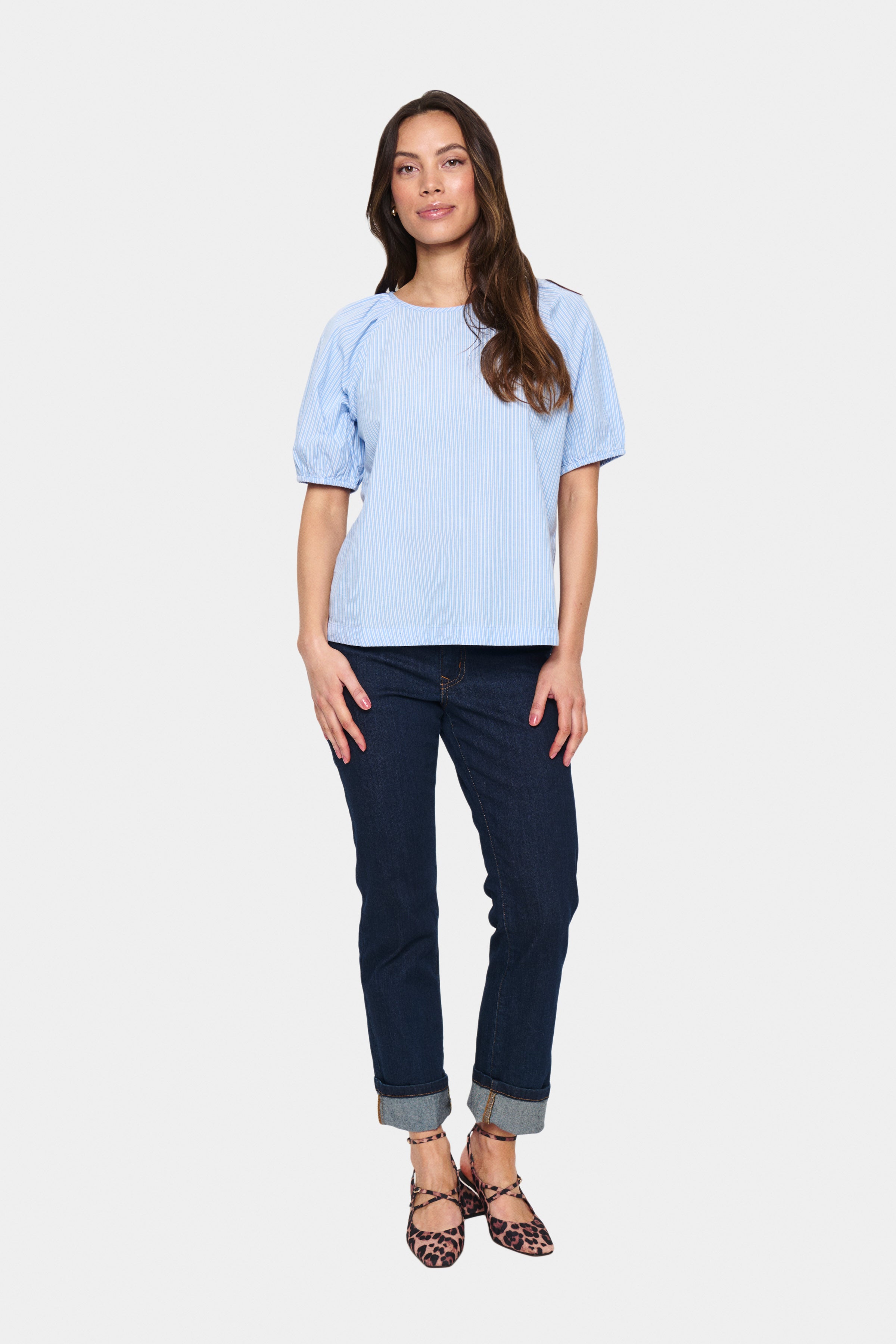 Saint Josefia Striped top in Airy Blue