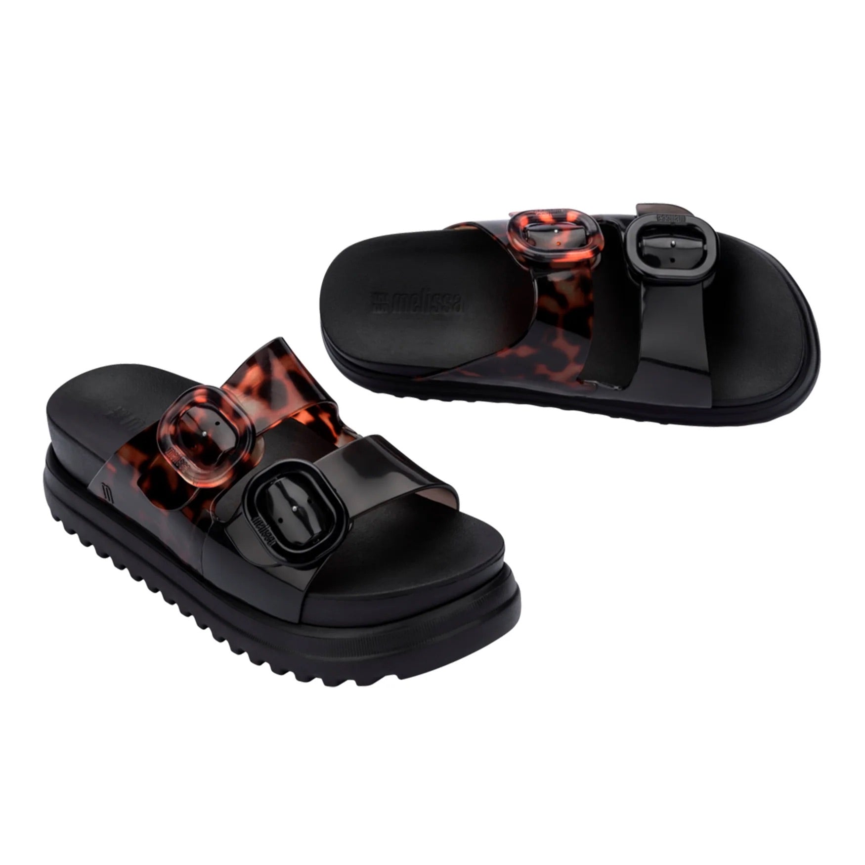 Melissa Cosy Platform in Black and Tortoise