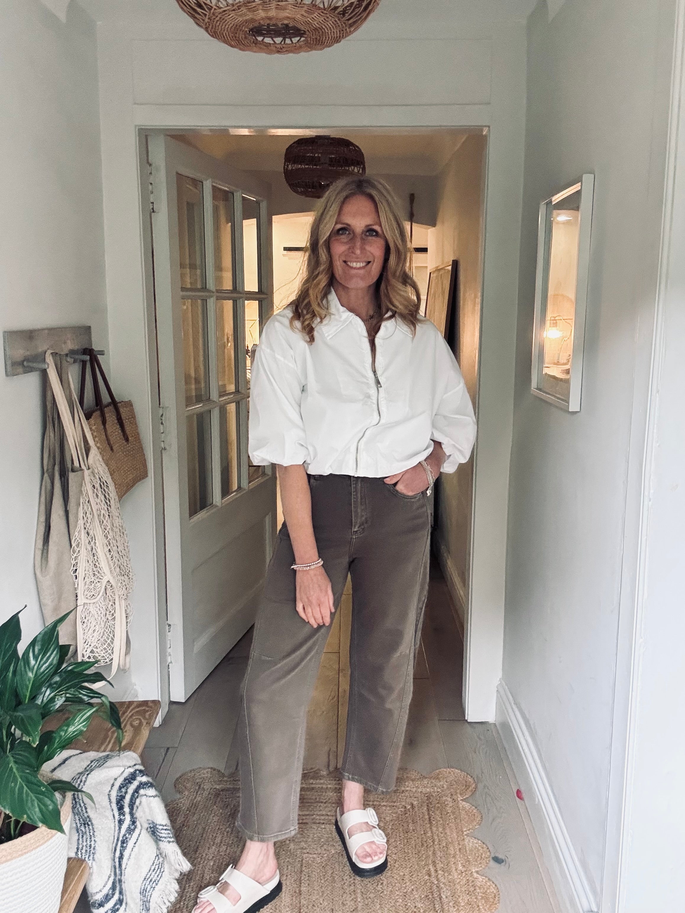 Kate Khaki Barrel Jean