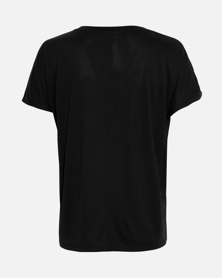 MSCH Fenya Modal V-Neck Tee In Black