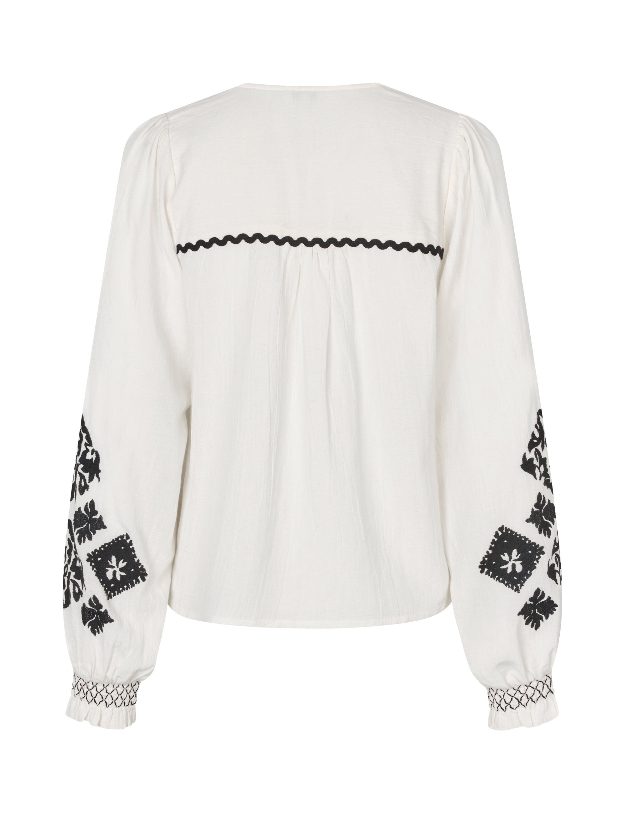 MbyM Contrasta Kanja Shirt in Sugar Black