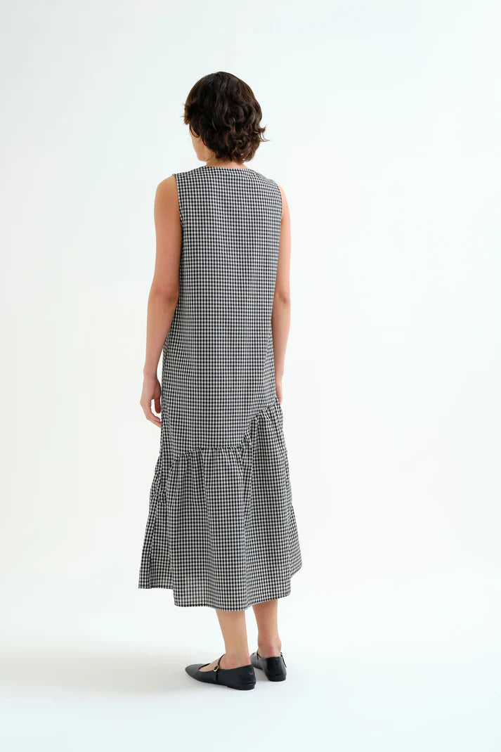 Gingham Midi Dress