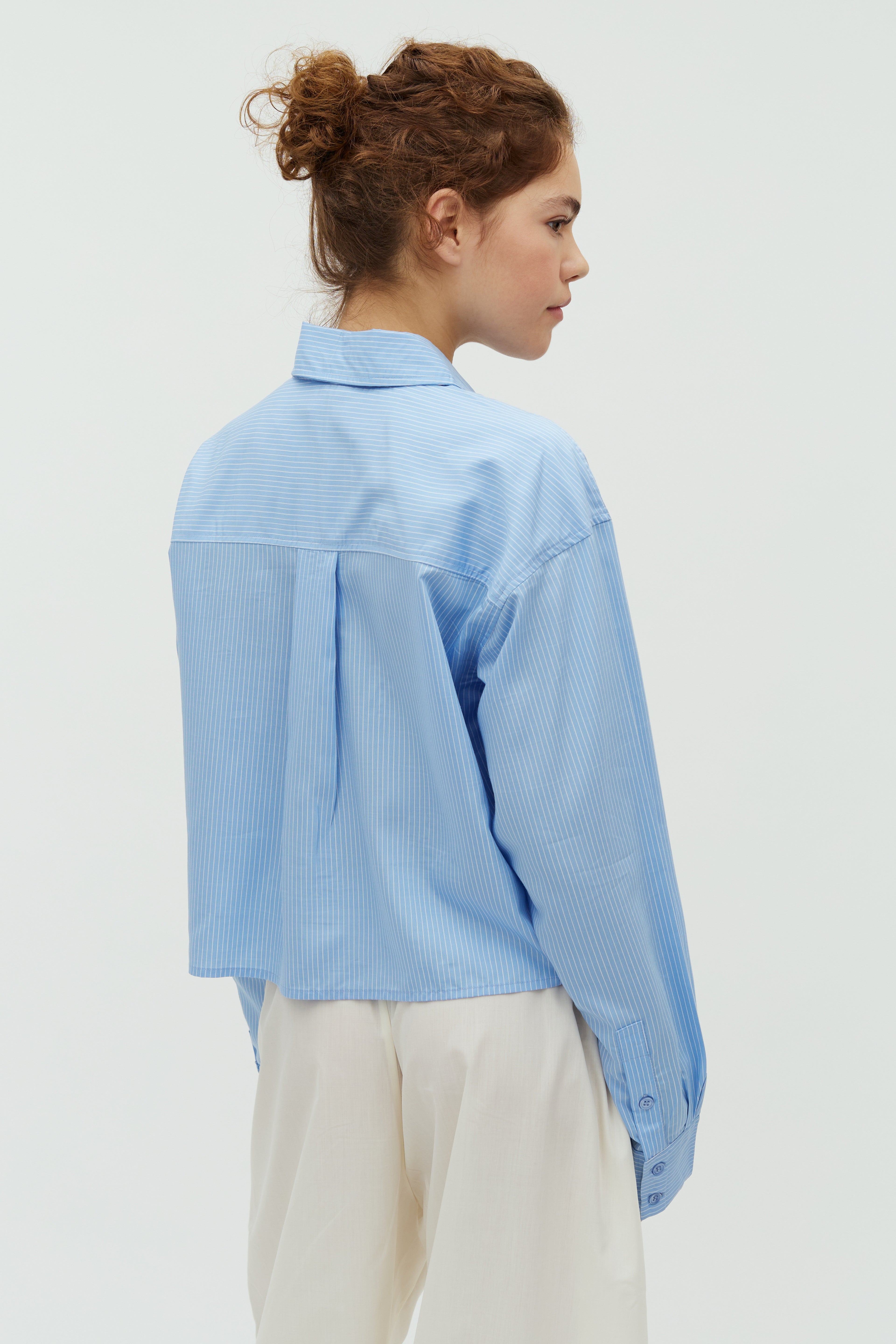 PRE ORDER - Linora Stripe Blue Shirt