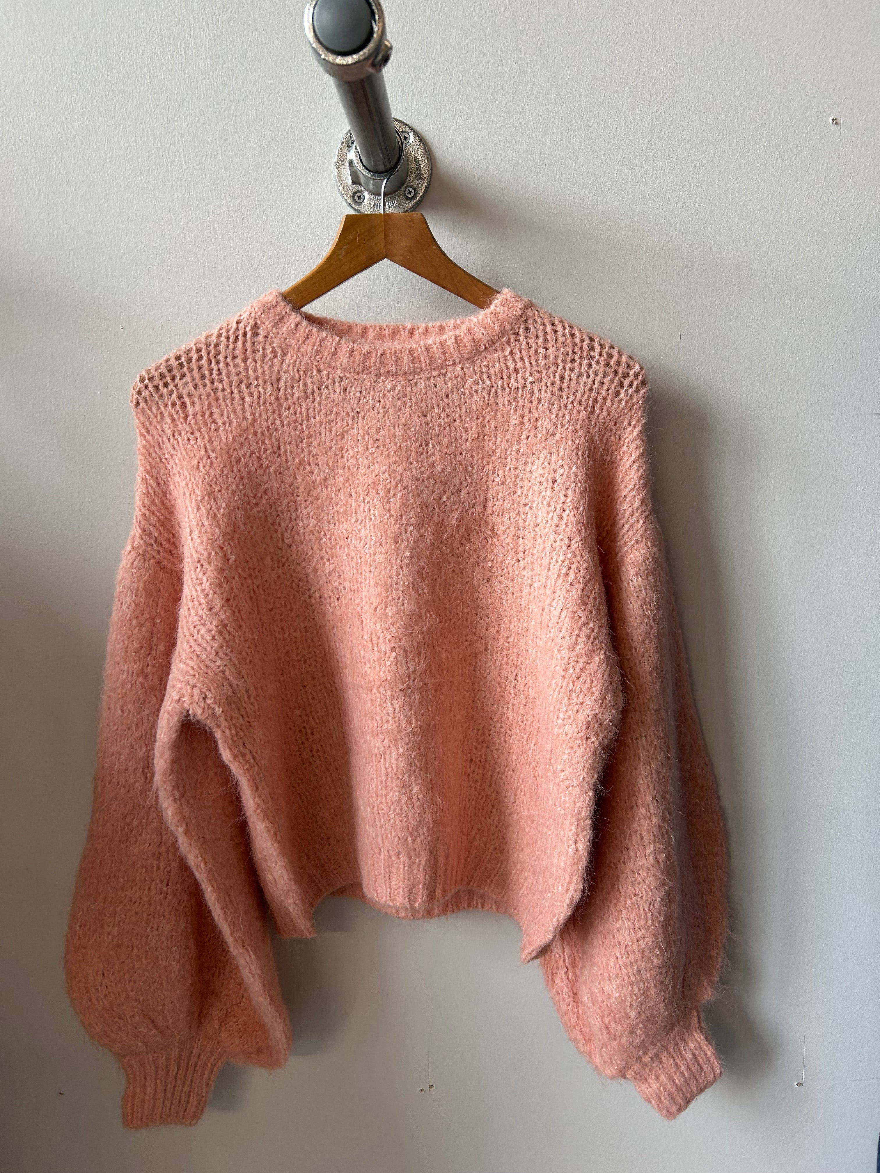 Sophia Alpaca Mix Knit in Rose Pink (ONE SIZE)