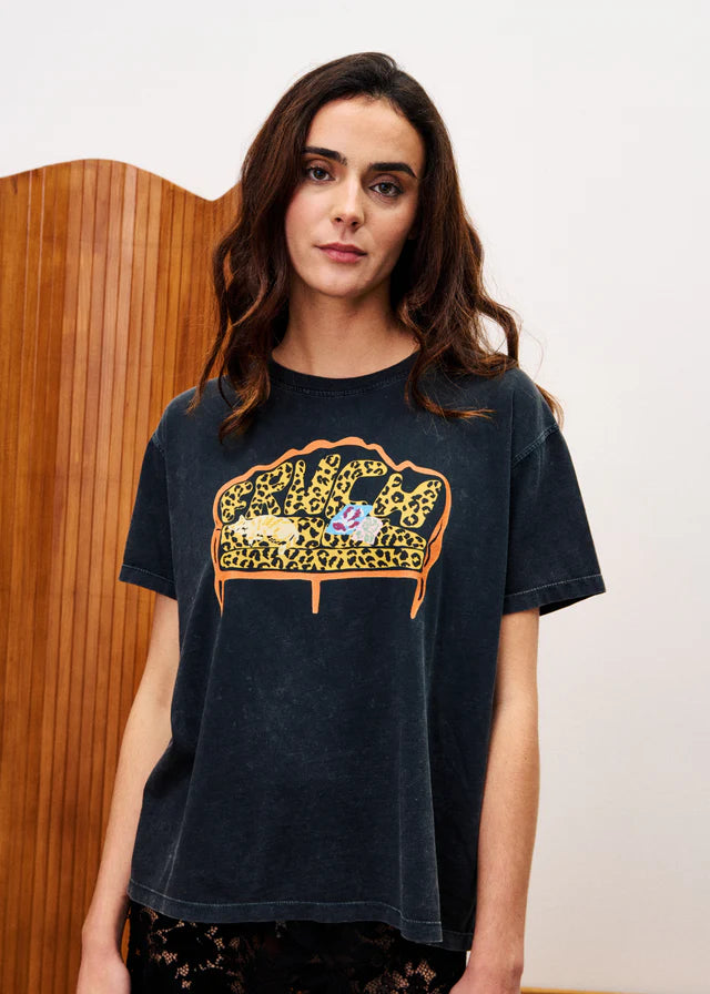 FRNCH Stevia Organic Tee in Anthracite