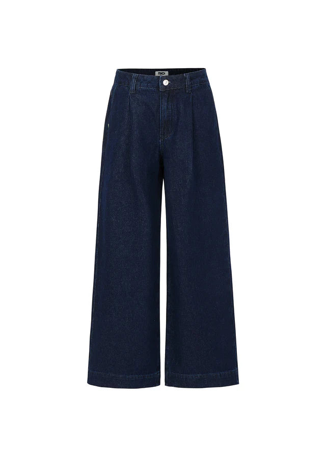Frnch Kishu Wide Leg jeans in Night Blue