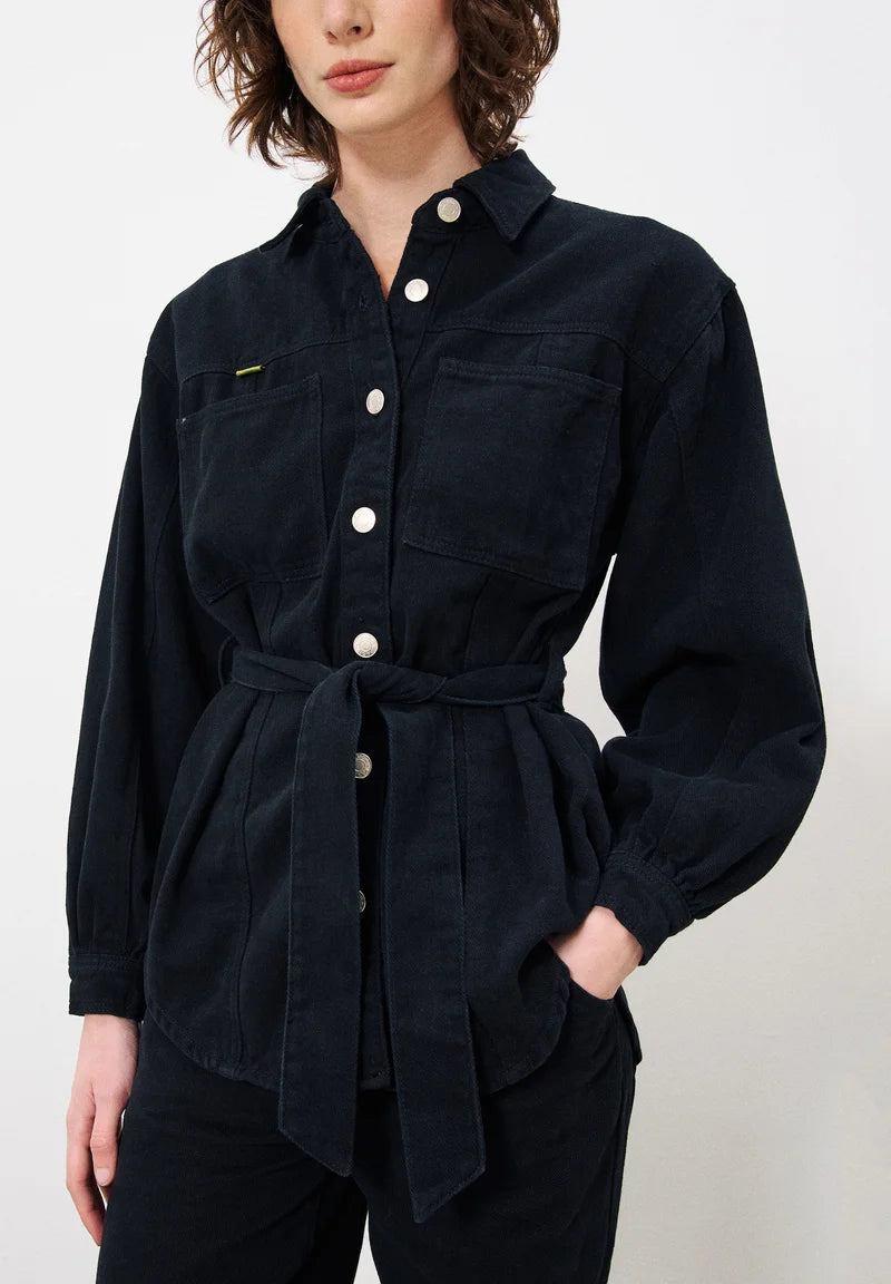 Frnch Lisandre Black Denim Jacket