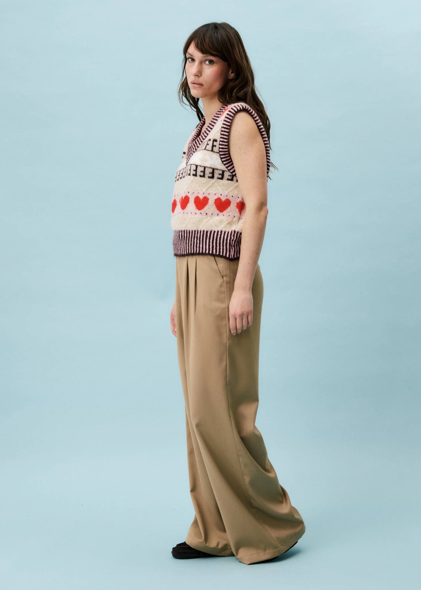 Frnch Rhubarbe Love Heart Vest