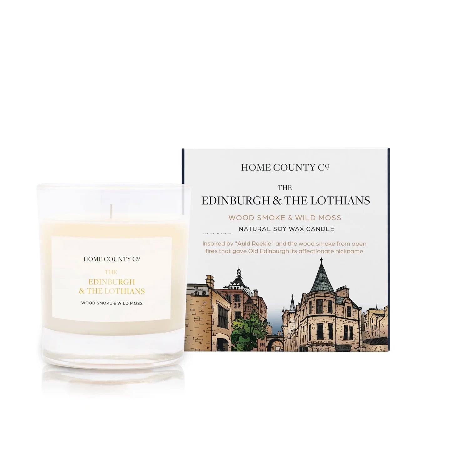 Edinburgh Candle - wood smoke & wild moss