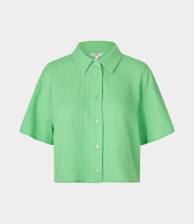 MbyM Emele Seersucker Shirt in Green Bouquet
