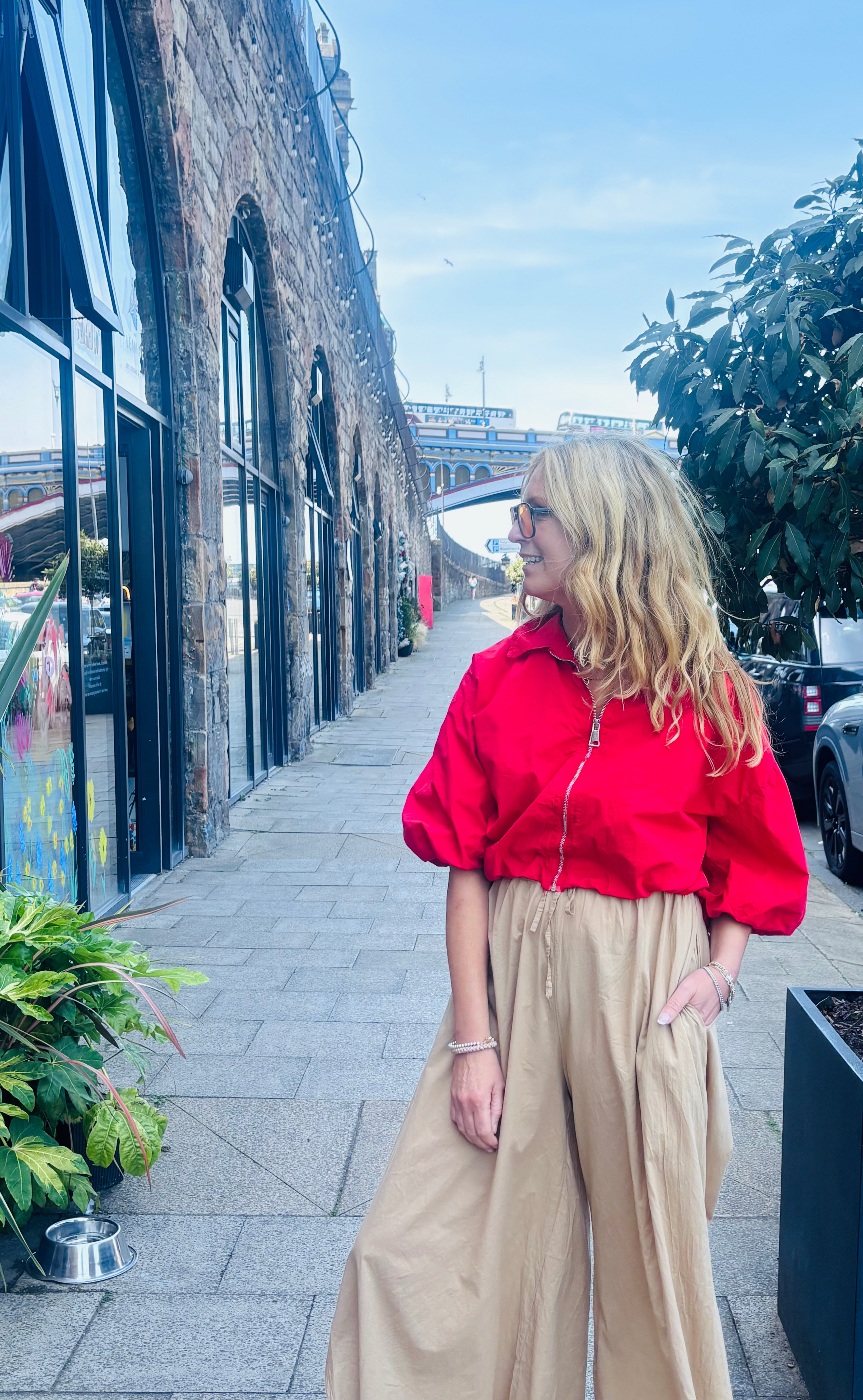 Red Bubble Zip Jacket (one size)