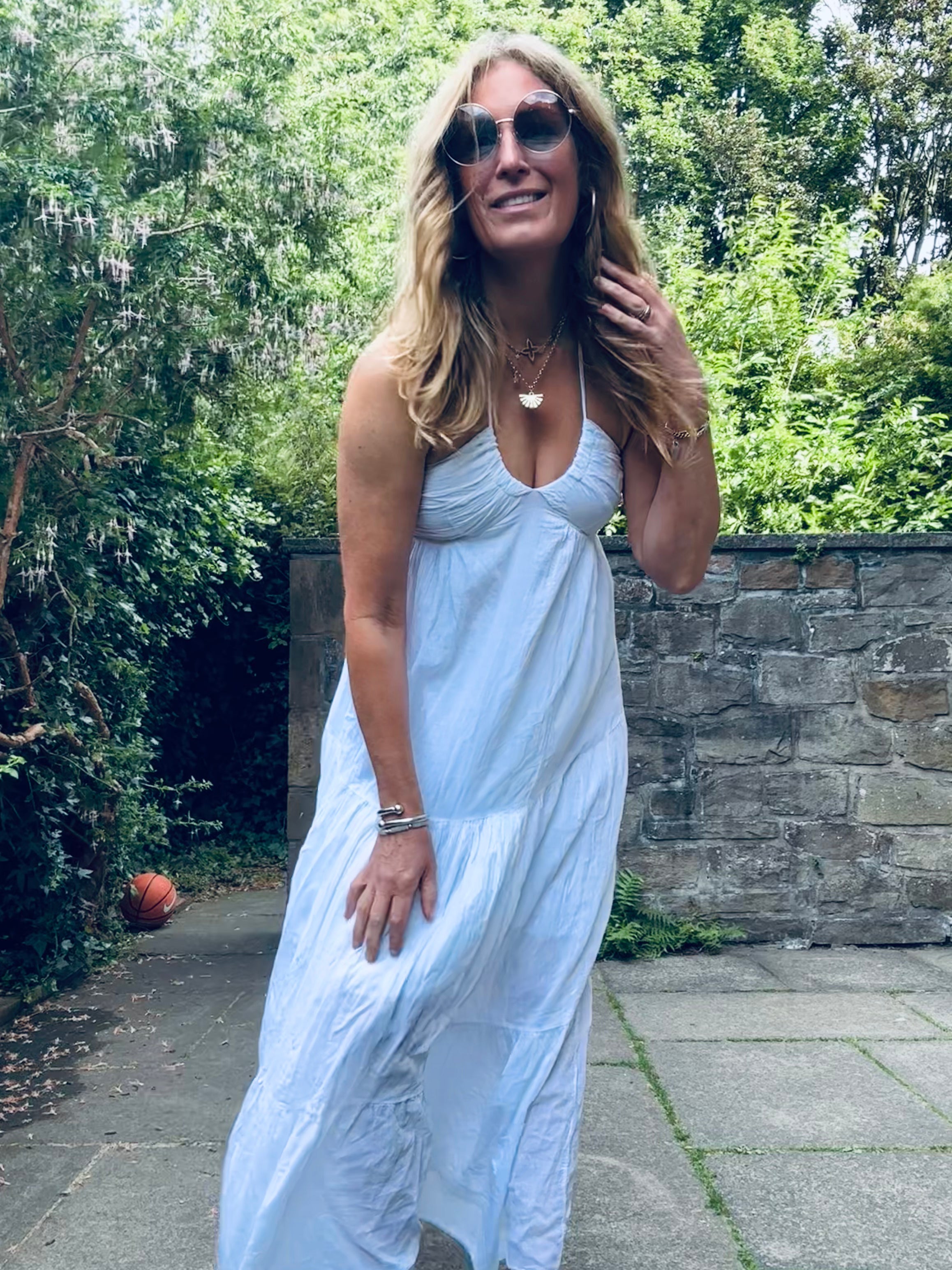 Lauren Halter Neck Dress in White (One Size)