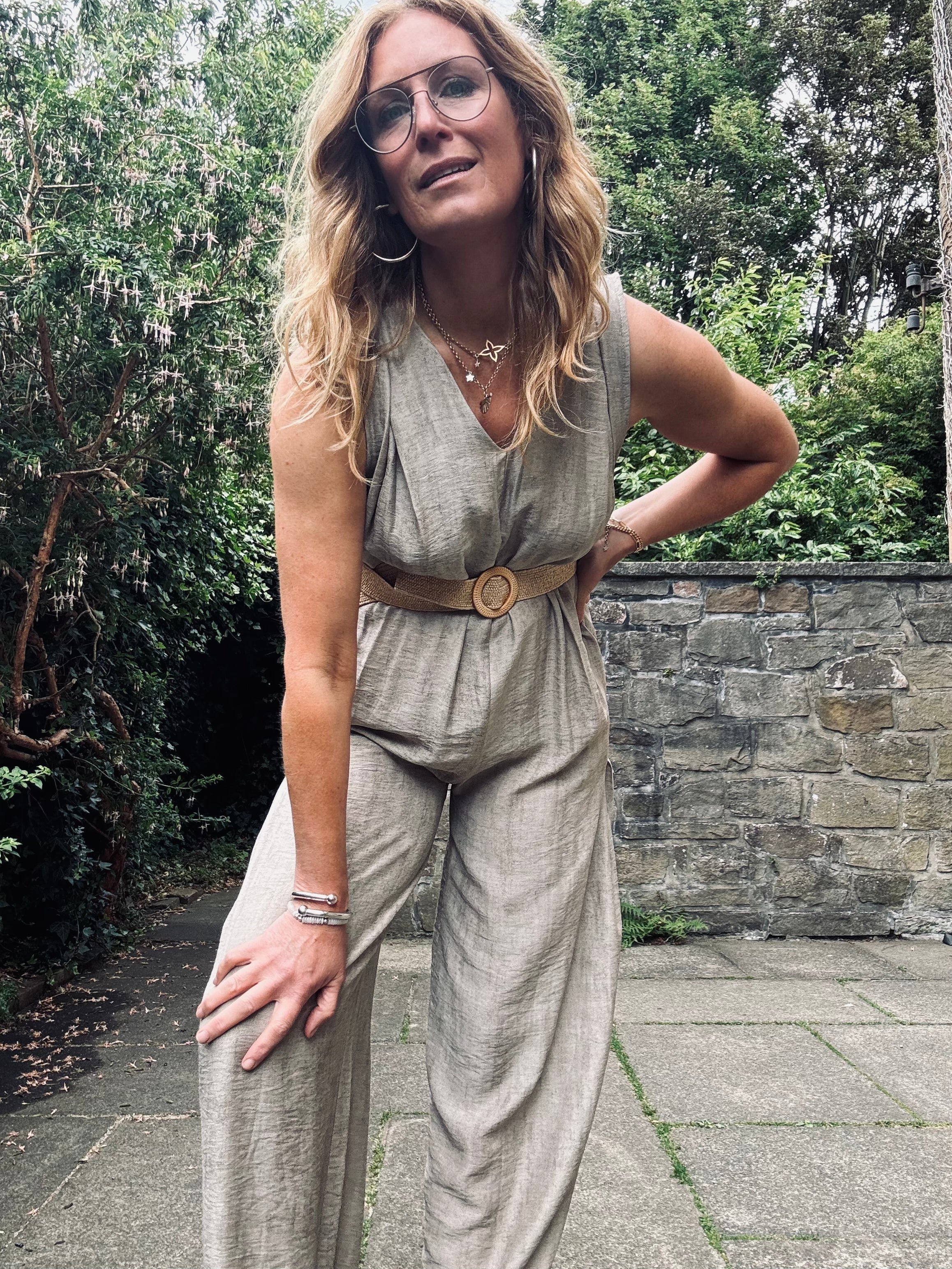 Lara Belted Jumpsuit (One Size)