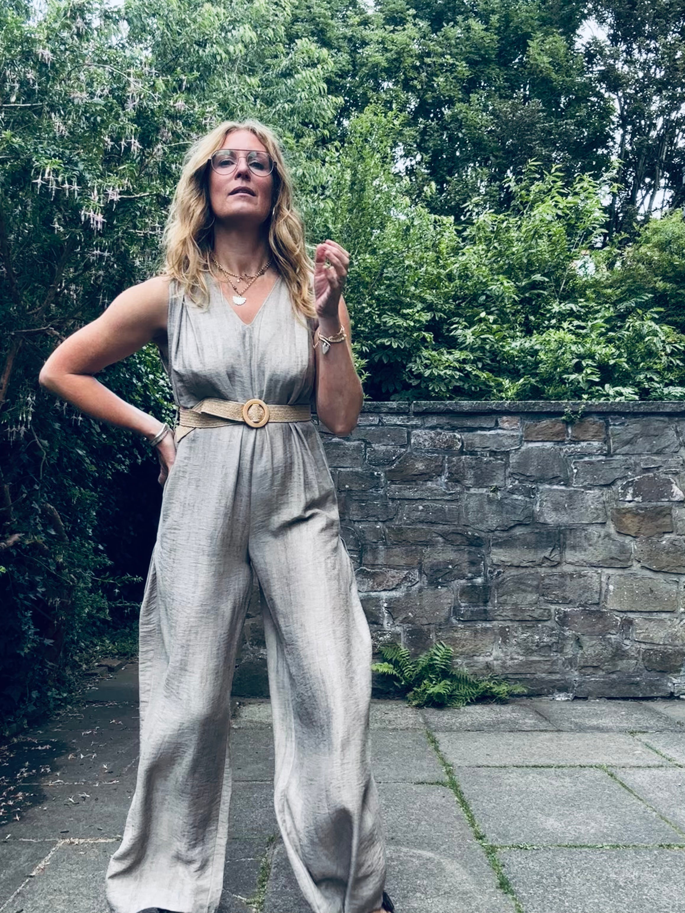 Lara Belted Jumpsuit (One Size)