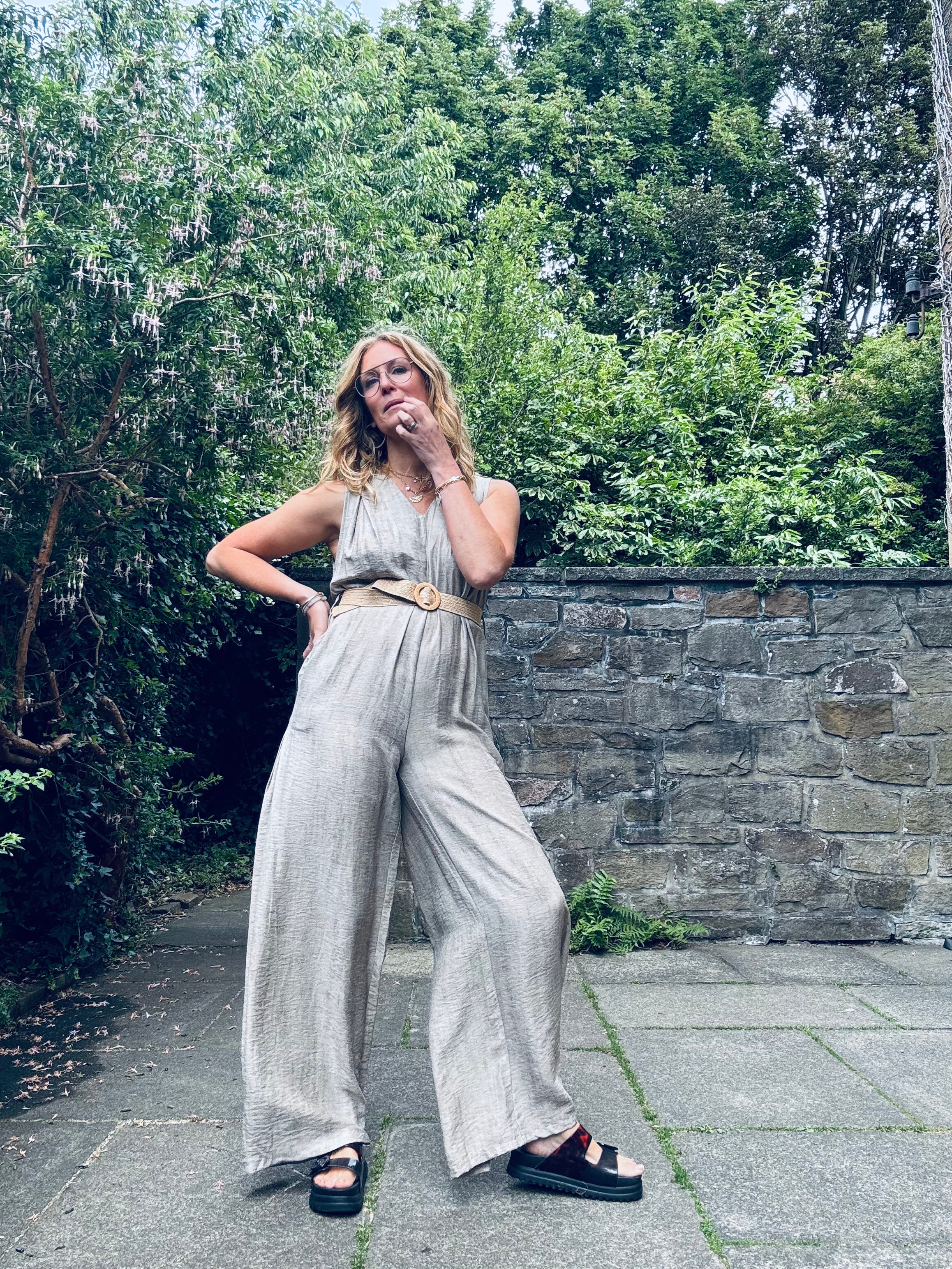 Lara Belted Jumpsuit (One Size)