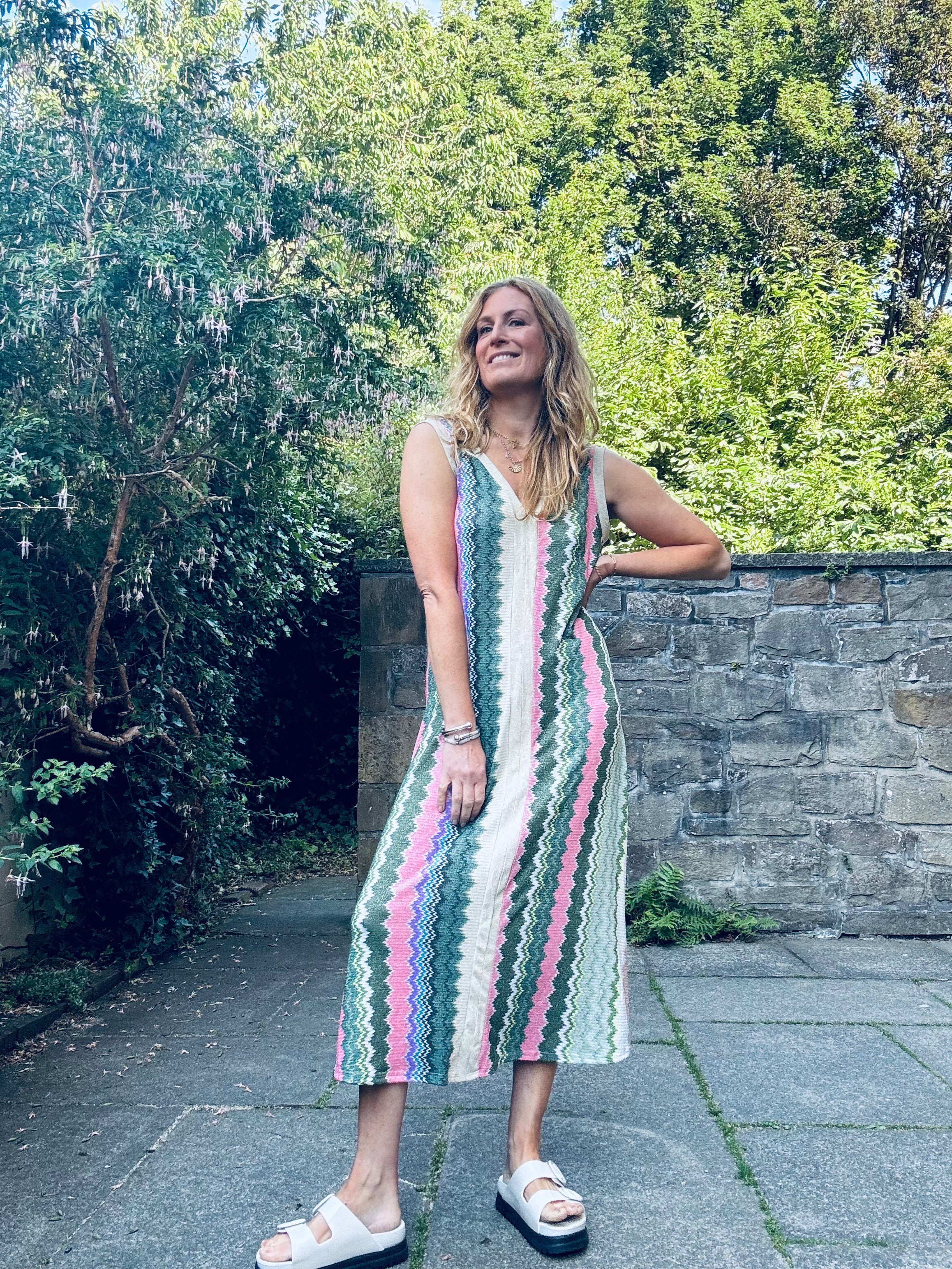 Lily Missoni Dress in Green (ONE SIZE)