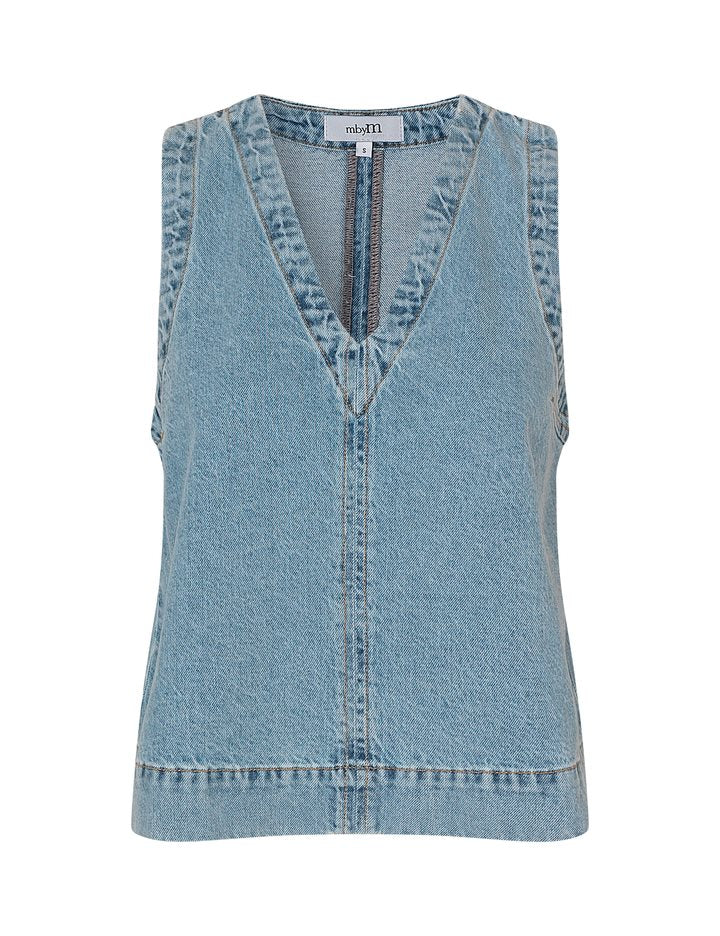 MbyM May Louisana Sleeveless Shirt in Vintage Wash