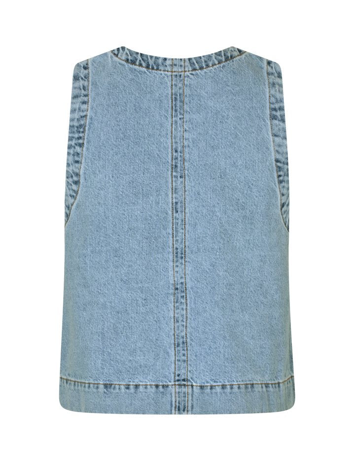 MbyM May Louisana Sleeveless Shirt in Vintage Wash