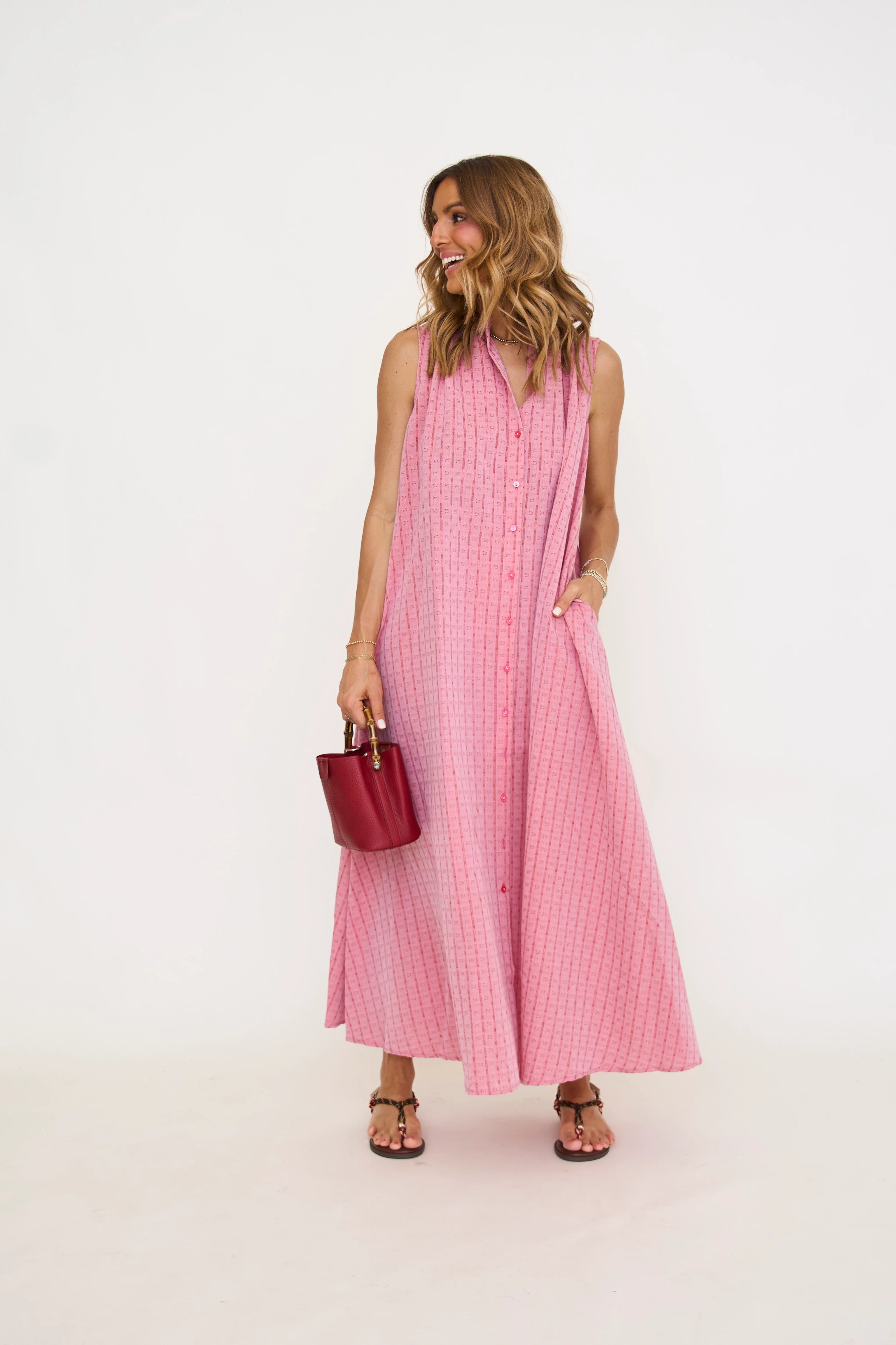 Frnch Adna Dress in Rouge Red (NEED IMAGES AND PRICE)