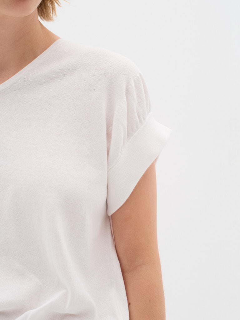 InWear Yas Cotton Top IW Top in Pure White