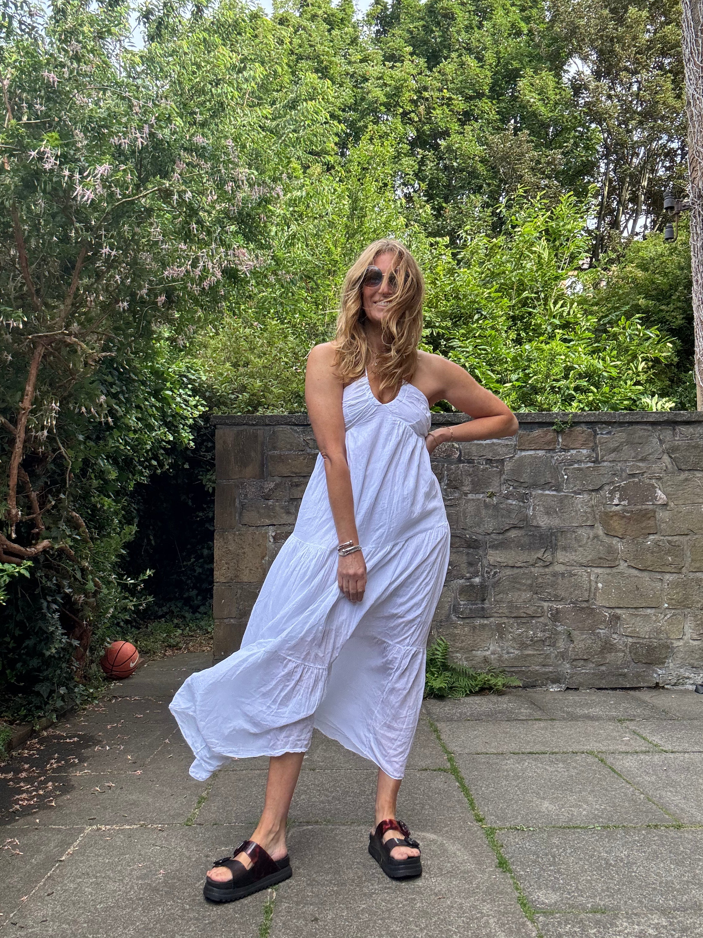 Lauren Halter Neck Dress in White (One Size)