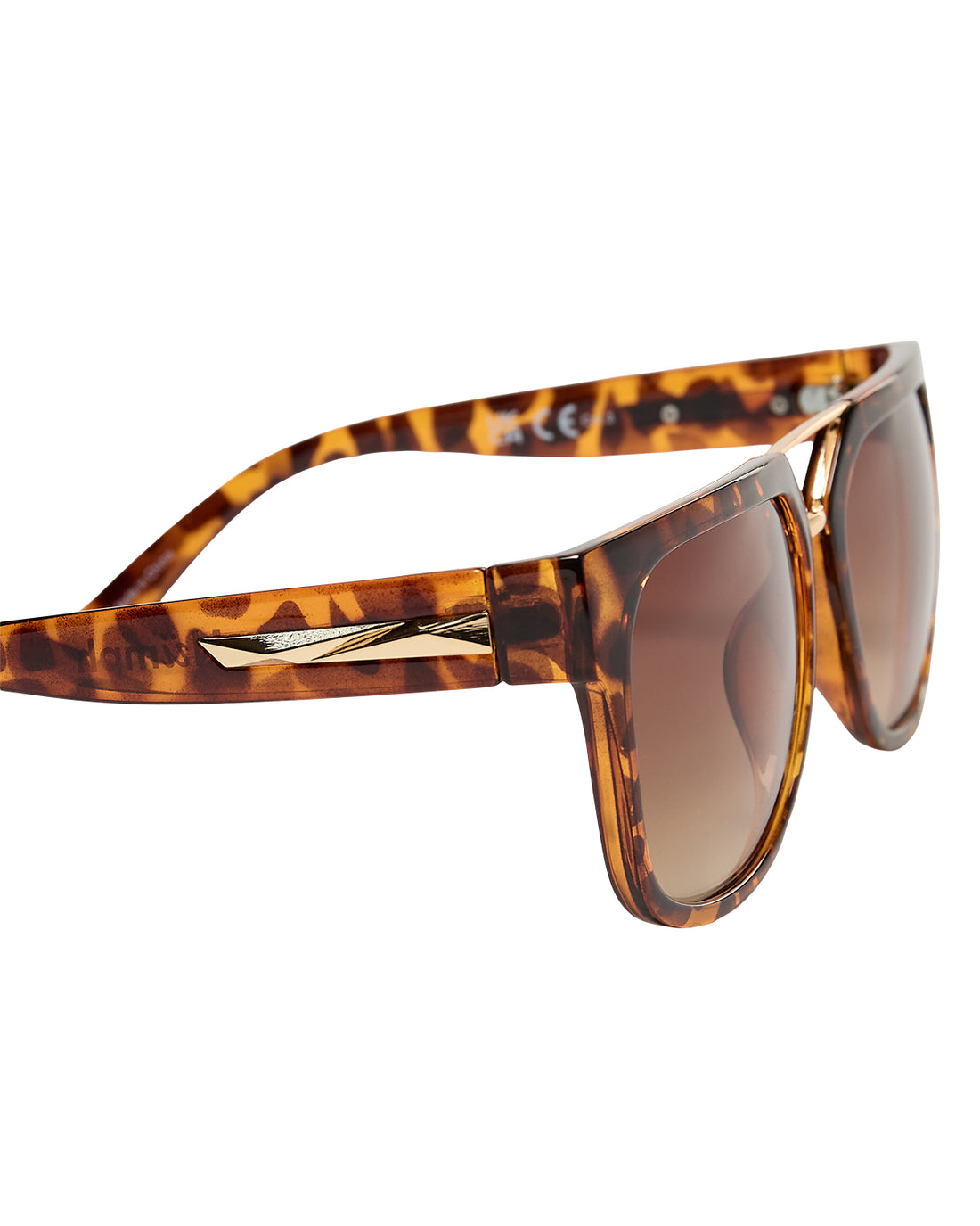 Nujoseph Tortoise Shell Sunglasses in Shell with Case