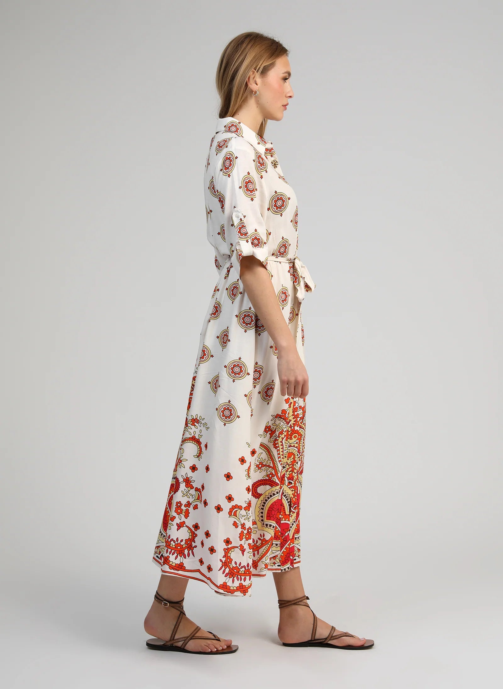 ANGE OVINTALA Print Dress