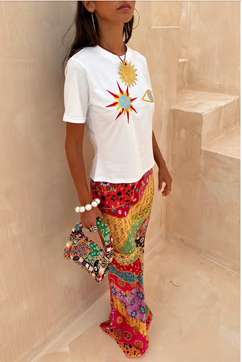 NFD Dorris Skirt in Morocco Print