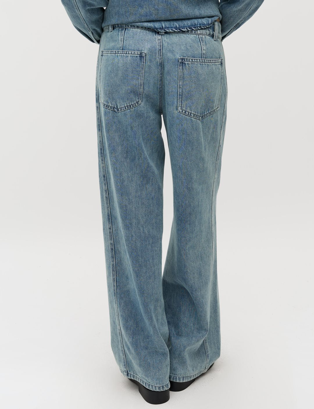 MbyM Stellan Katyn Wide Leg Jean in Soft Blue Wash