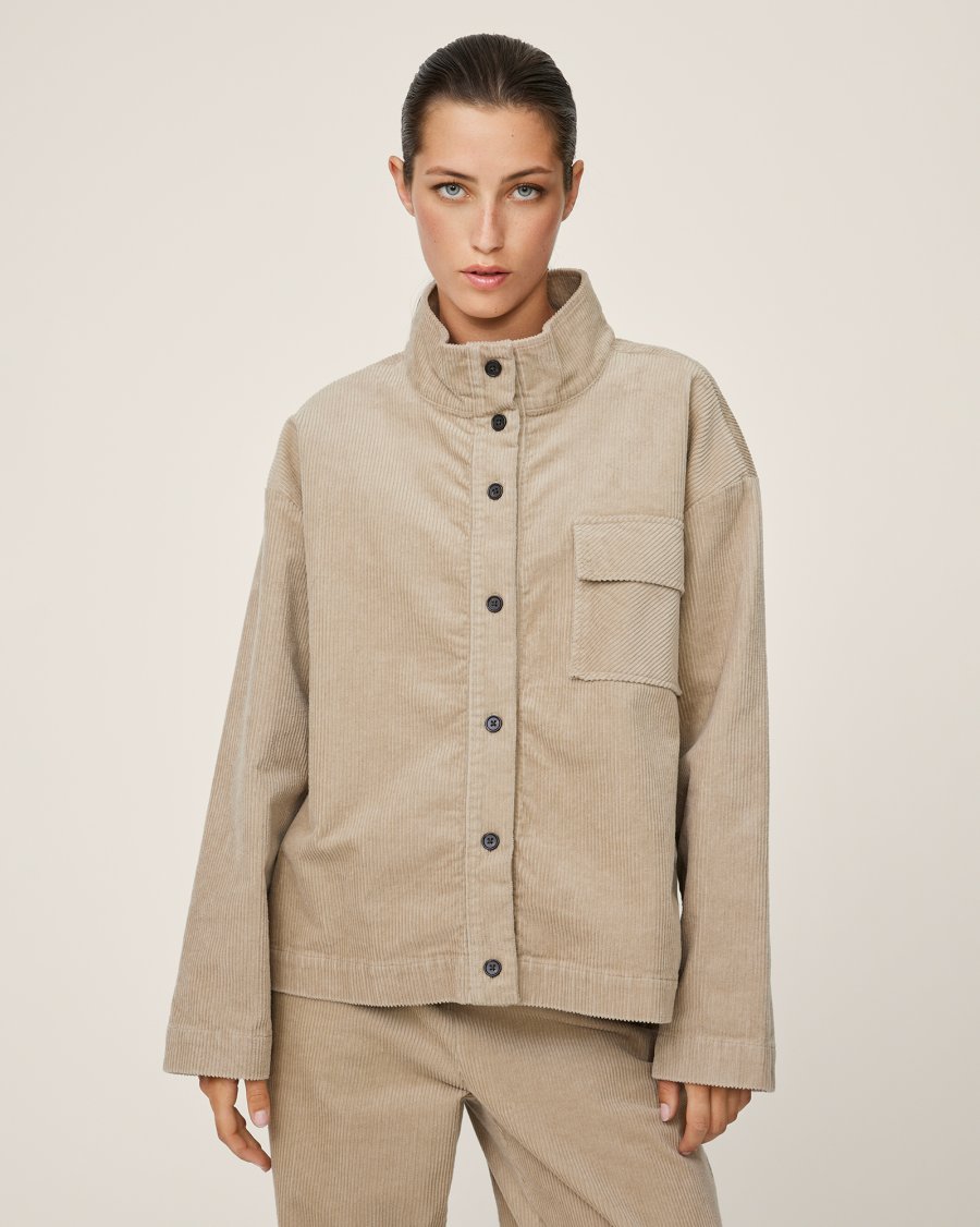 MSCH Geggo Overshirt in Trench Coat Ecru