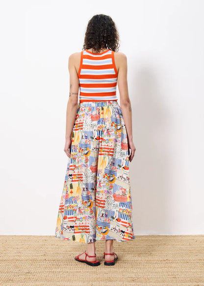 Frnch Liliane Skirt in Marche Blanc