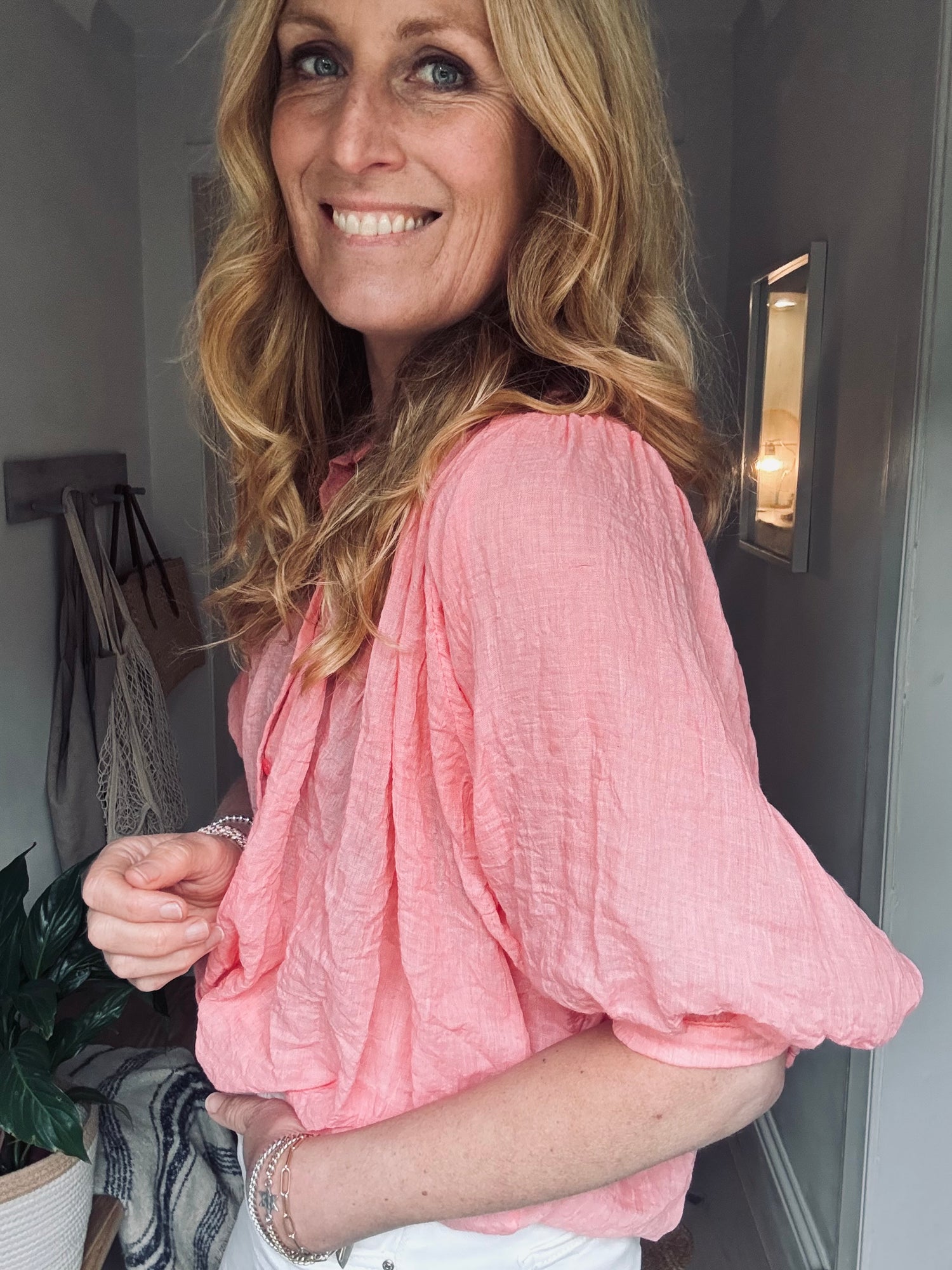 Coral Cotton Italian Shirt (one size)