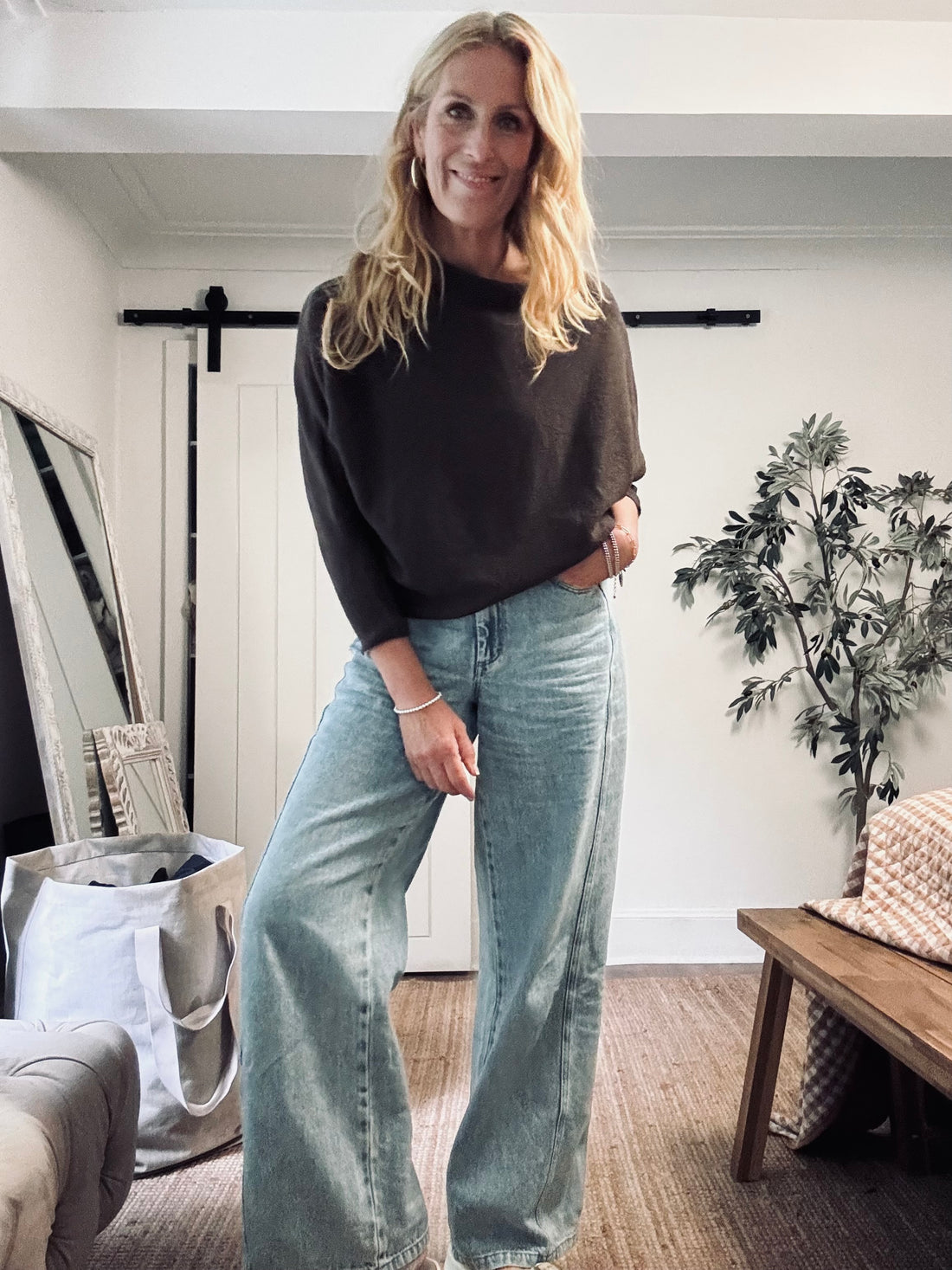 Marnie Brown Batwing Knit (one size)