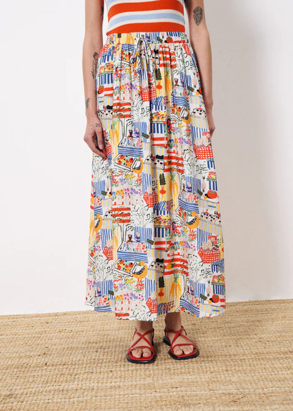 Frnch Liliane Skirt in Marche Blanc
