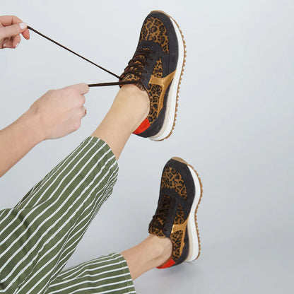 Esska Cinda Vegan Trainers in Leopard
