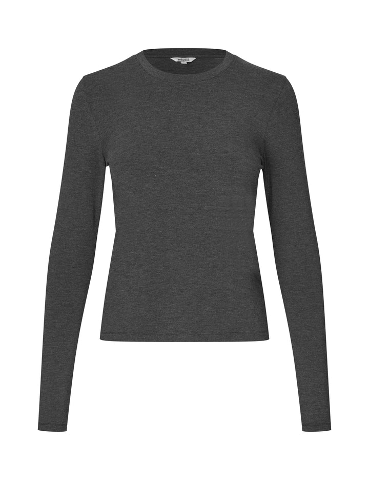 MBYM Christine Crew Neck Top in Dark Grey