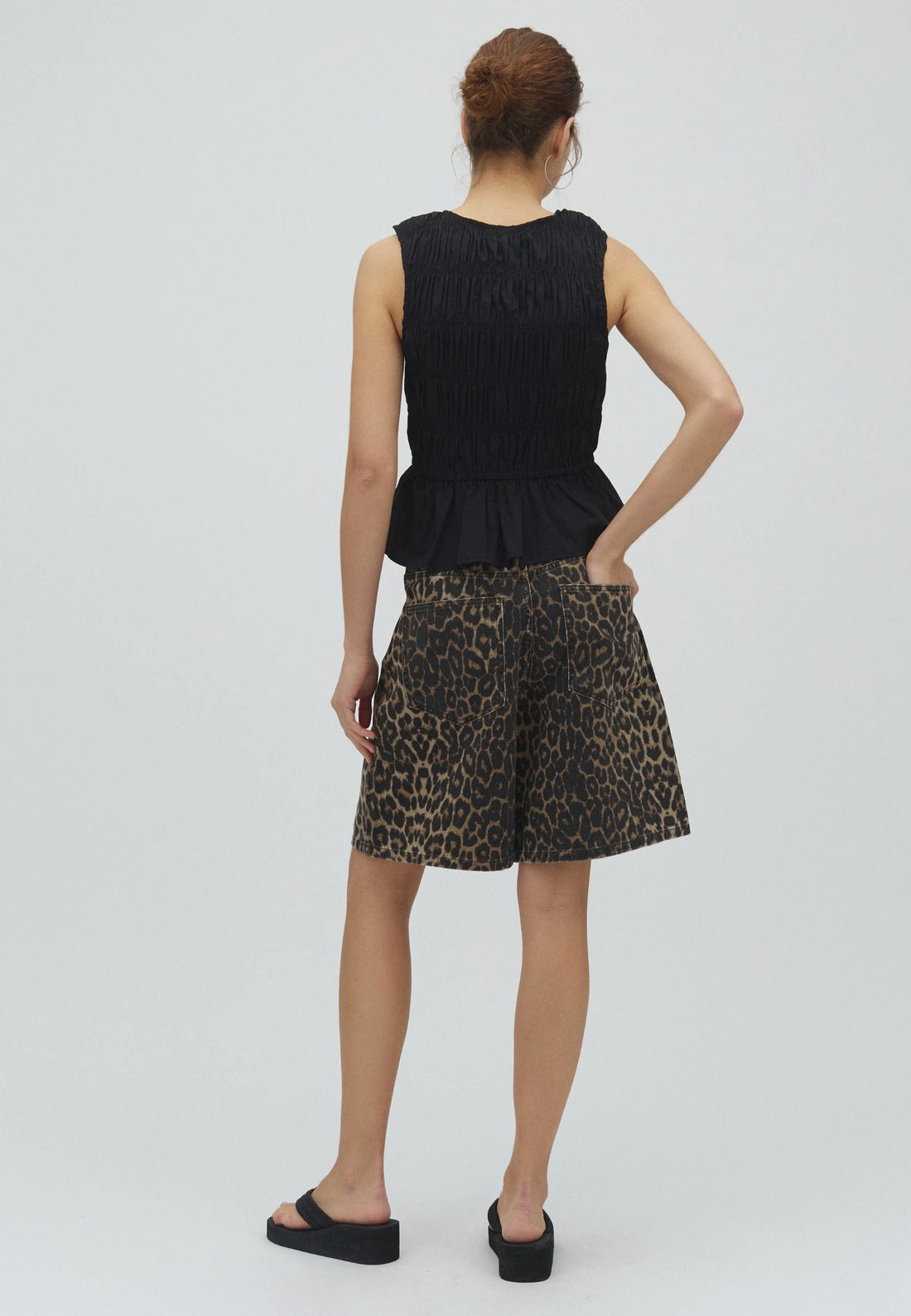 MbyM Leopard Mist Shorts