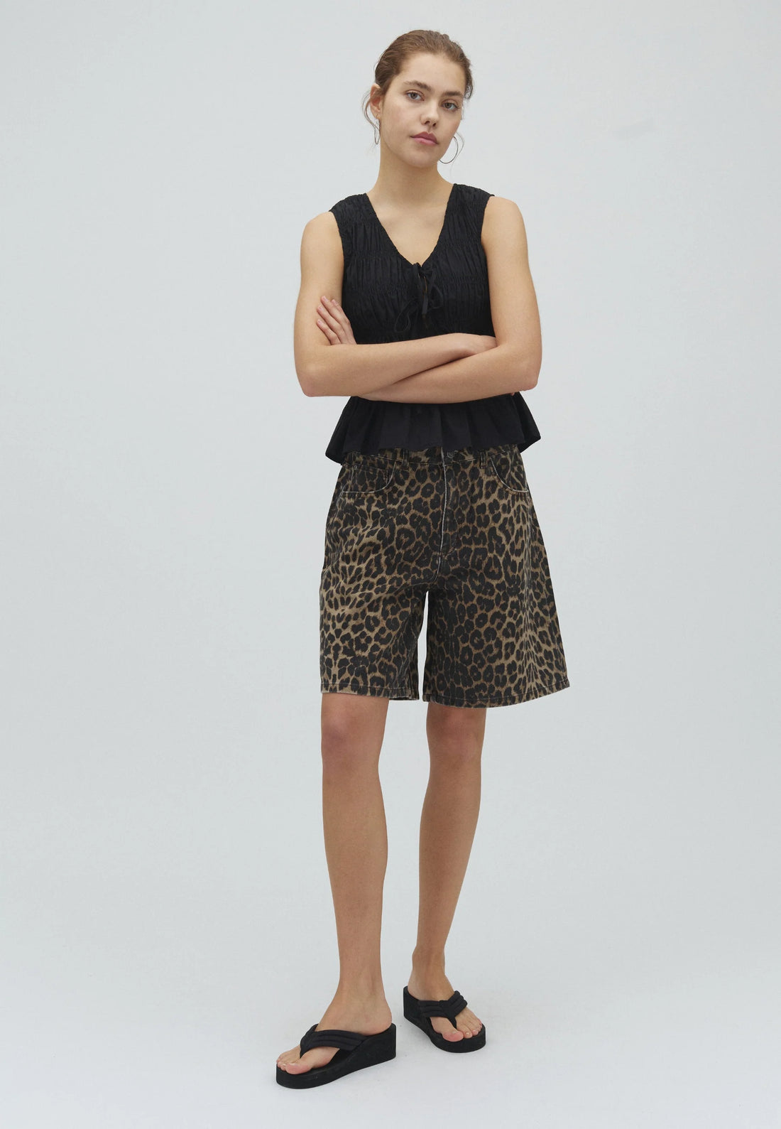 MbyM Leopard Mist Shorts
