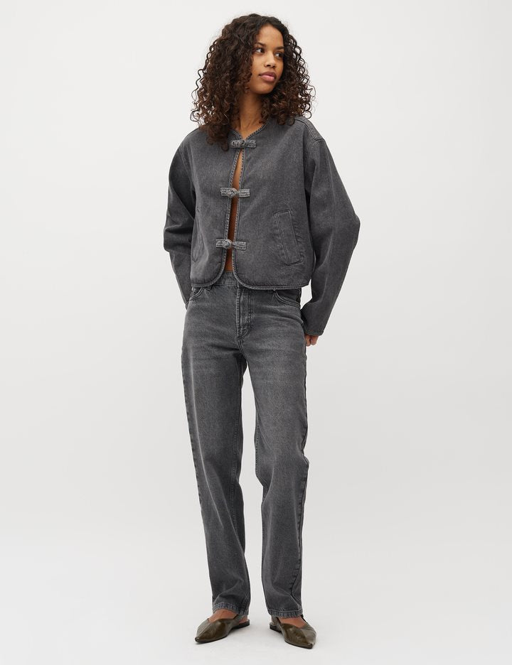 MbyM Jays Straight Leg Jeans in Black Grey Wash