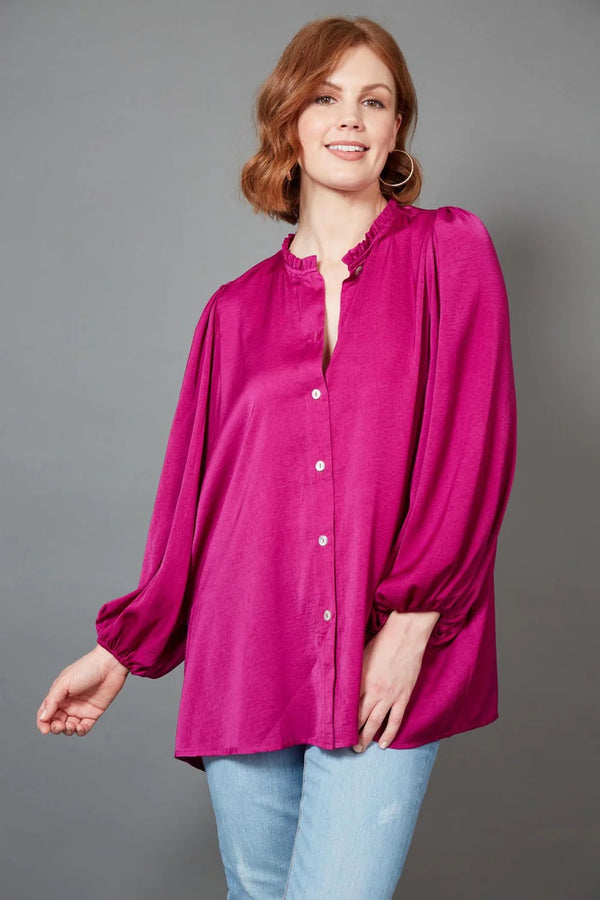 Eb&Ive Winona Blouse in Mulberry Pink