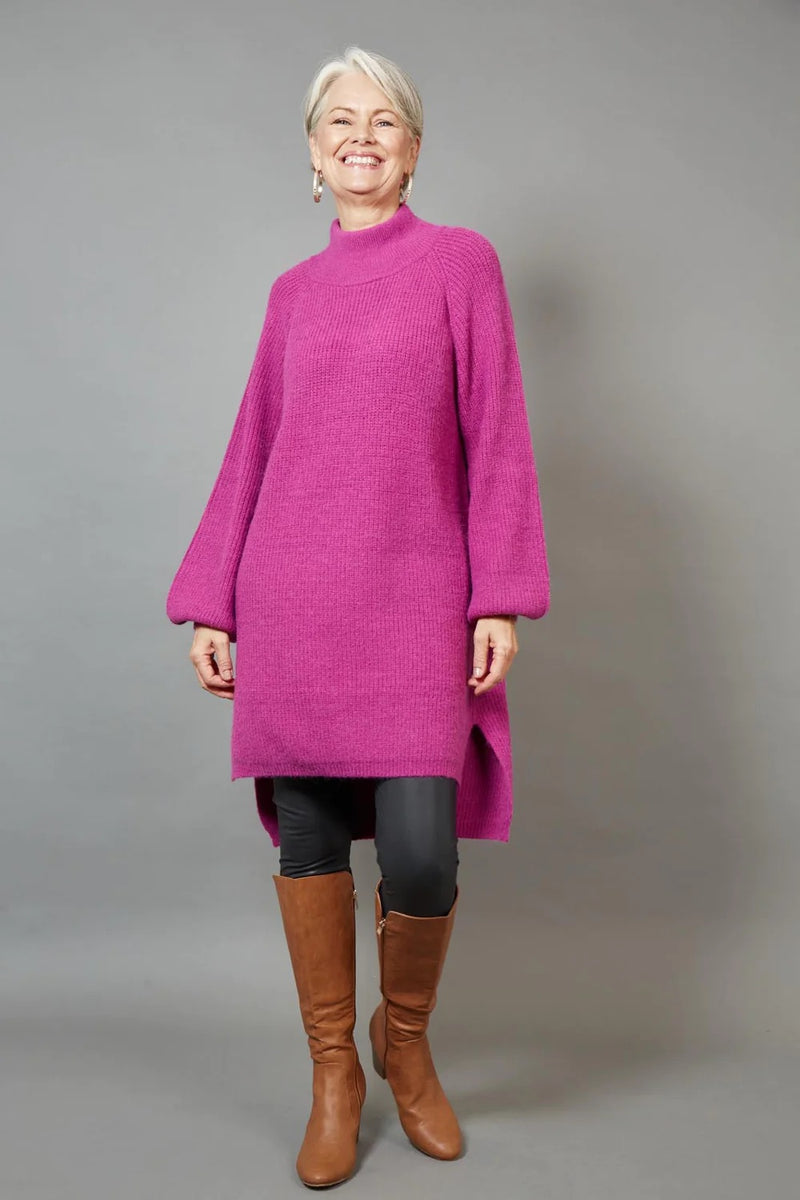 Eb&Ive Kit Knitted Dress in Mulberry Pink (ONE SIZE)