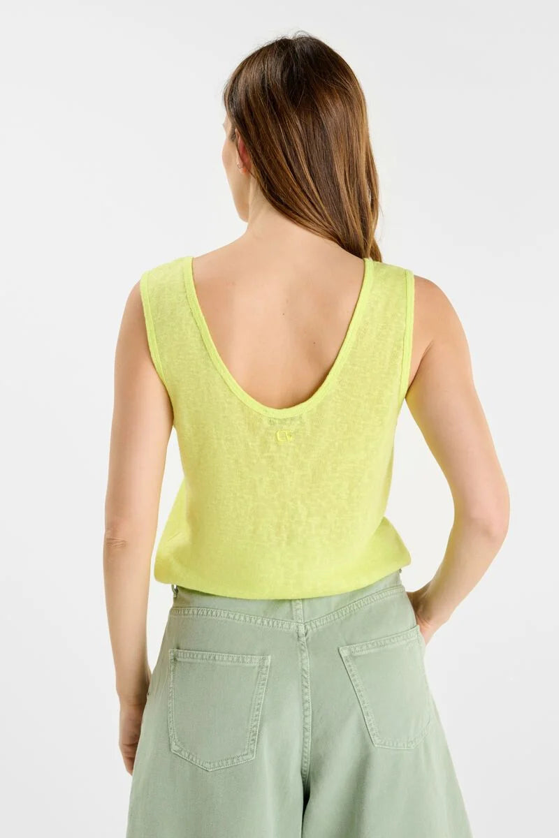 Neon Yellow Tank Top