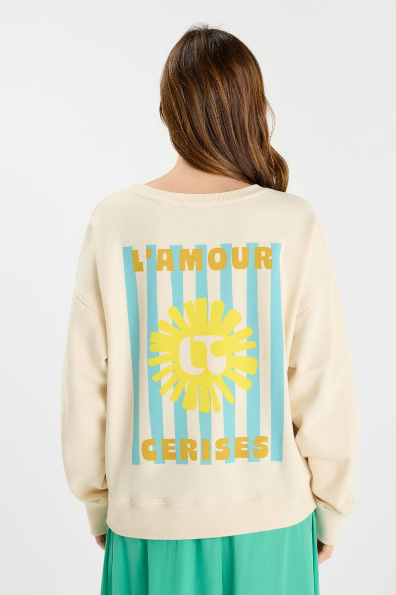 Cream Oversized Sweatshirt