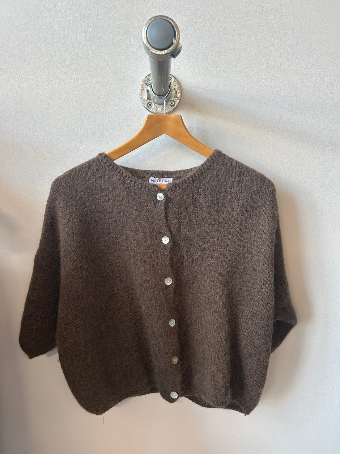Tilly Mohair Cardigan in Chocolate Brown (ONE SIZE)