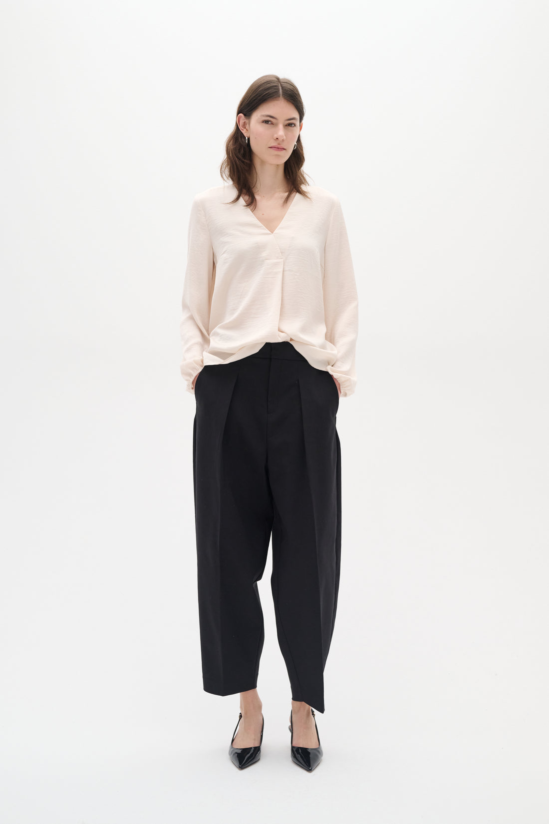 InWear Rinda IW Long Sleeved Blouse in French Nougat
