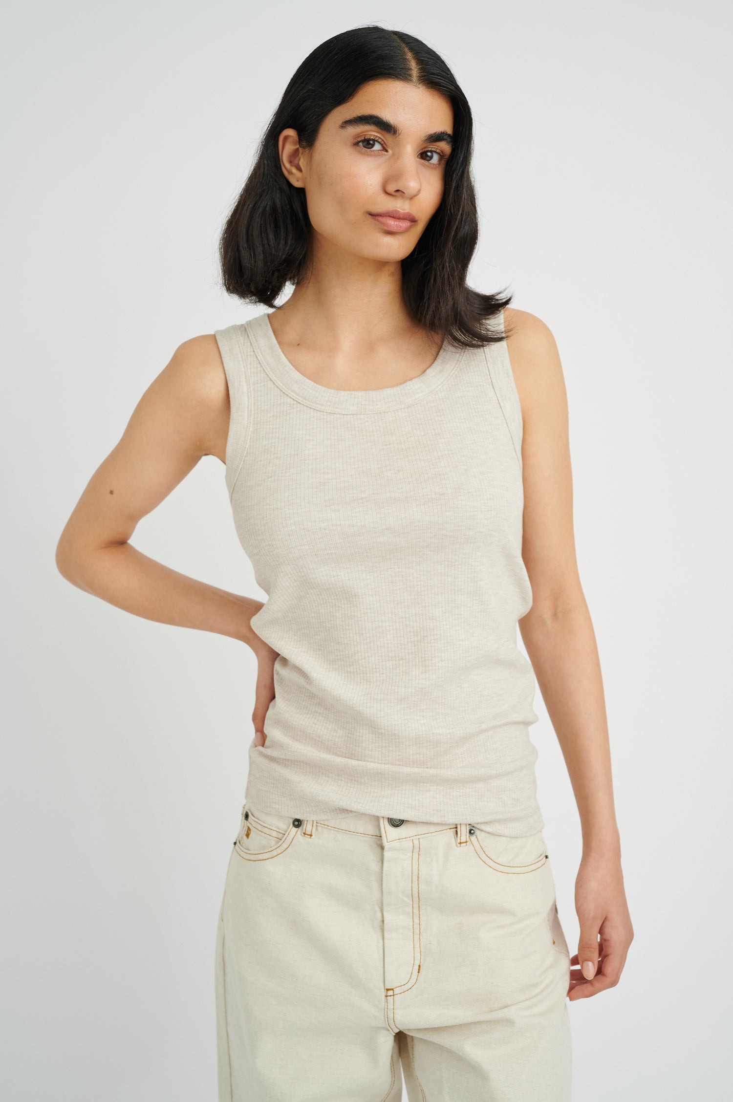 InWear Dagna Tank in Ecru