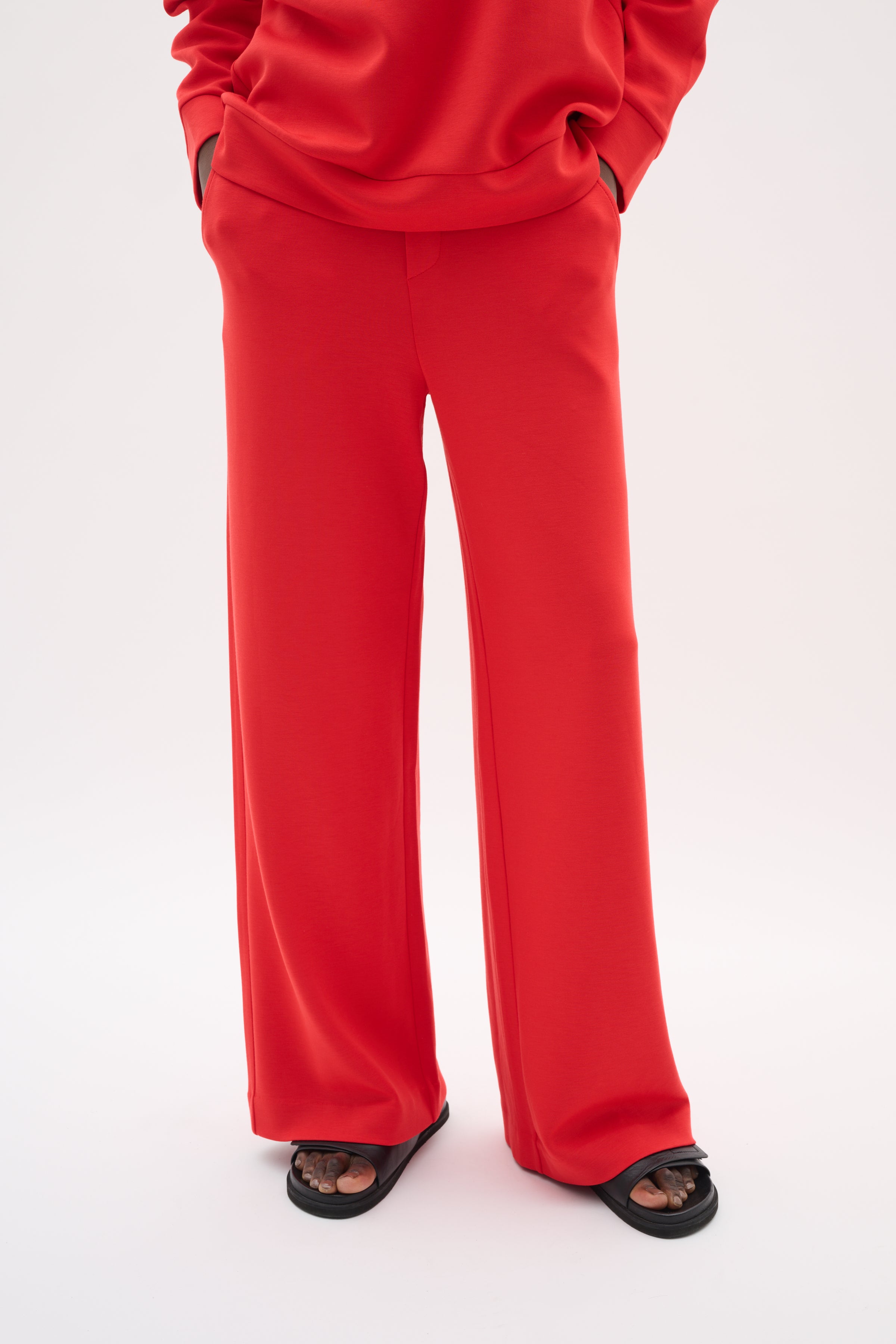 InWear Gincentte Wide Leg Trouser In Scarlet