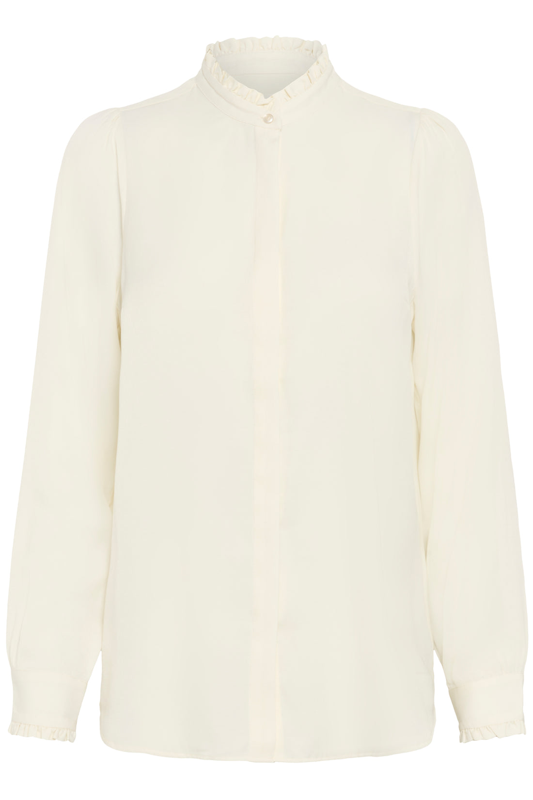InWear Videnza Long Sleeved Shirt in Whisper White